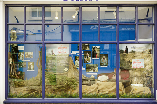 Picture of a display in a shop window 